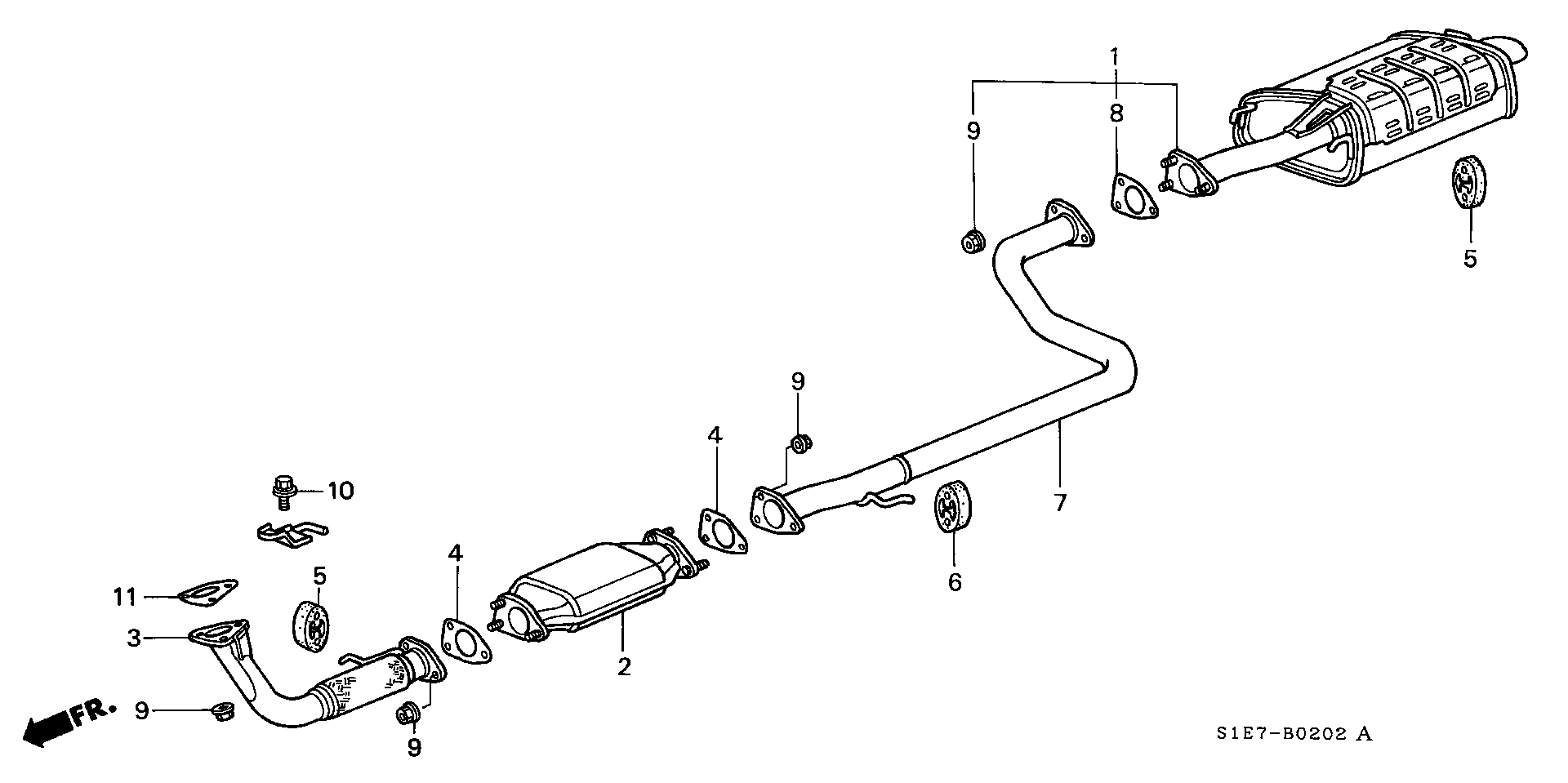 Honda 90212S37G00 - Nut, exhaust manifold parts5.com