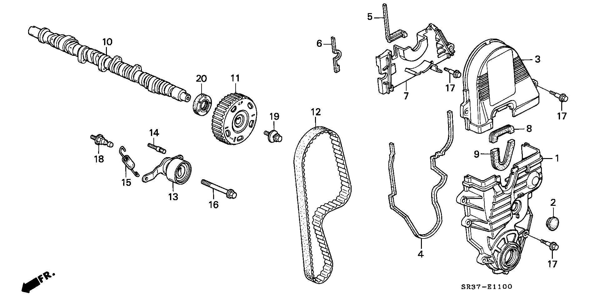 Honda 91213-PD2-004 - Tömítőgyűrű, vezérműtengely parts5.com