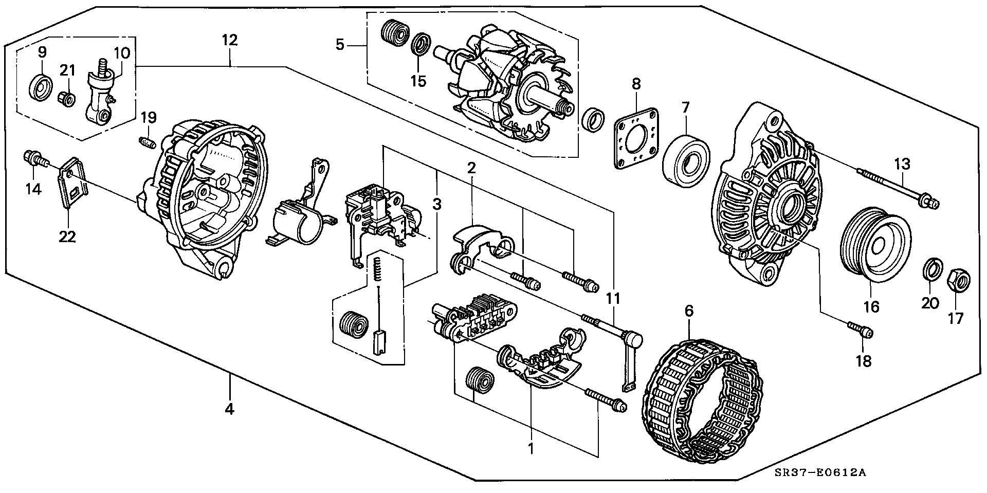 Honda 31114-P01-004 - Riemenscheibe, Generator parts5.com