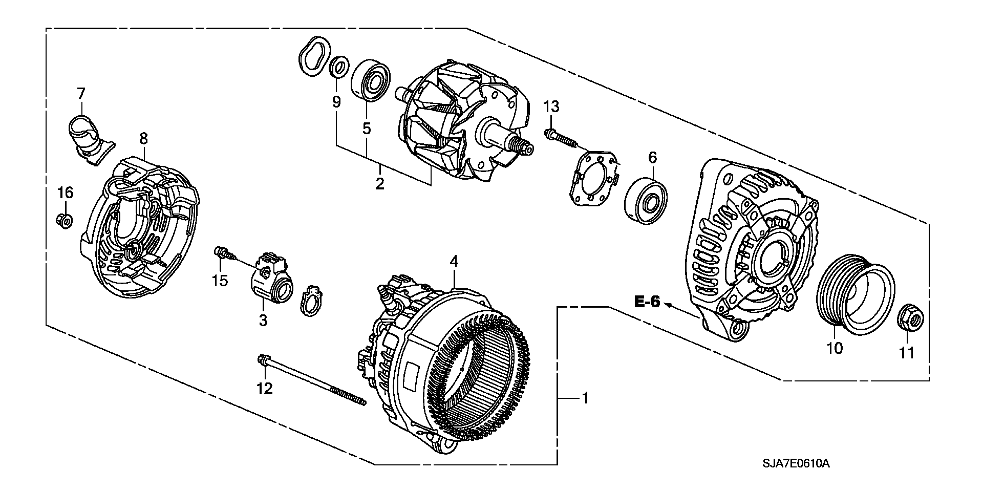 Honda 31105RAAA01 - Soporte, escobillas de carbón parts5.com