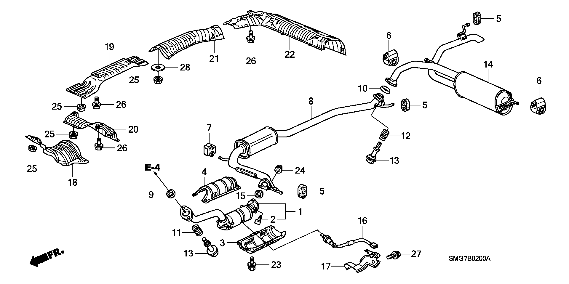 Honda 18215SMGE41 - Cuzinet, stabilizator parts5.com