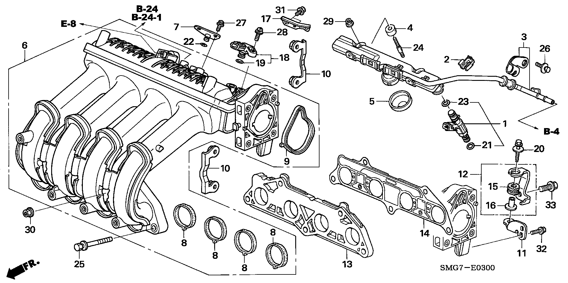 Honda 17105-PWA-007 - Uszczelka, kolektor dolotowy parts5.com