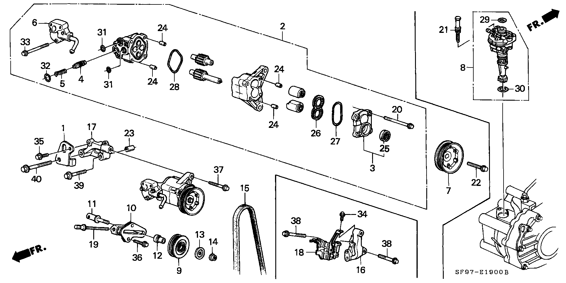 Honda 56992PK1013 - Поликлиновой ремень parts5.com