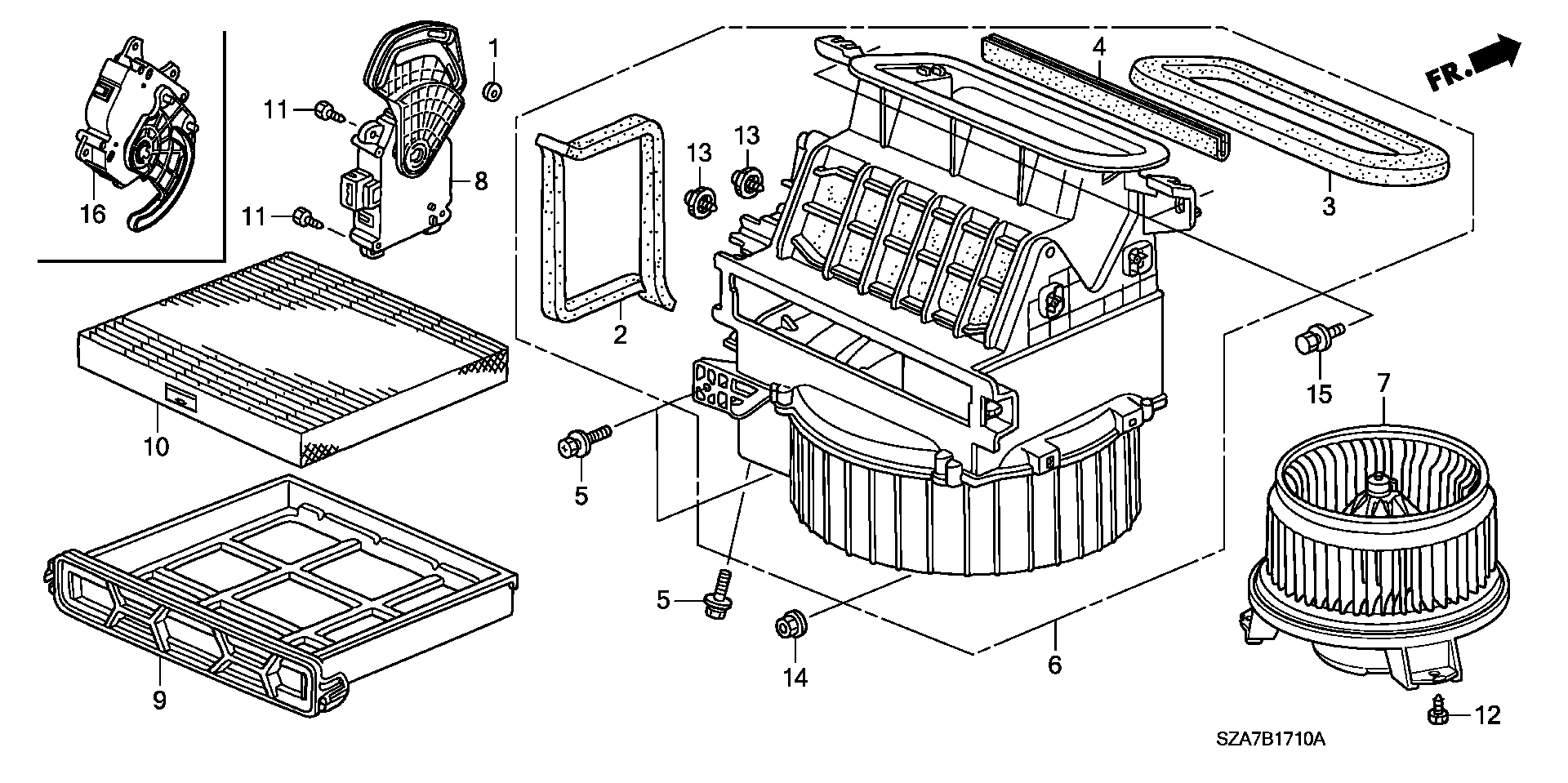 ACURA 80292-SHJ-A41 - Φίλτρο, αέρας εσωτερικού χώρου parts5.com