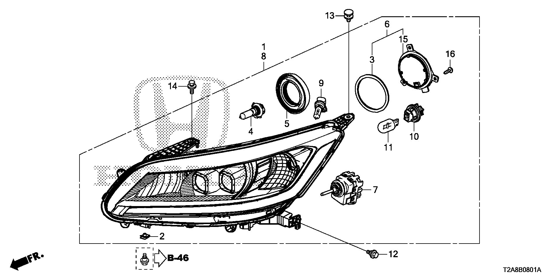 Honda 33115-TA0-A01 - Ampoule, projecteur antibrouillard parts5.com