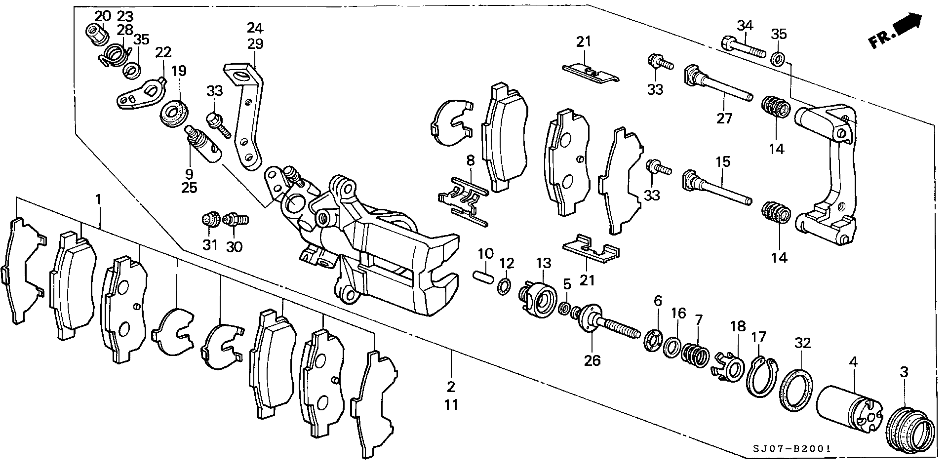 Honda 43022-SE0-S00 - Set placute frana,frana disc parts5.com