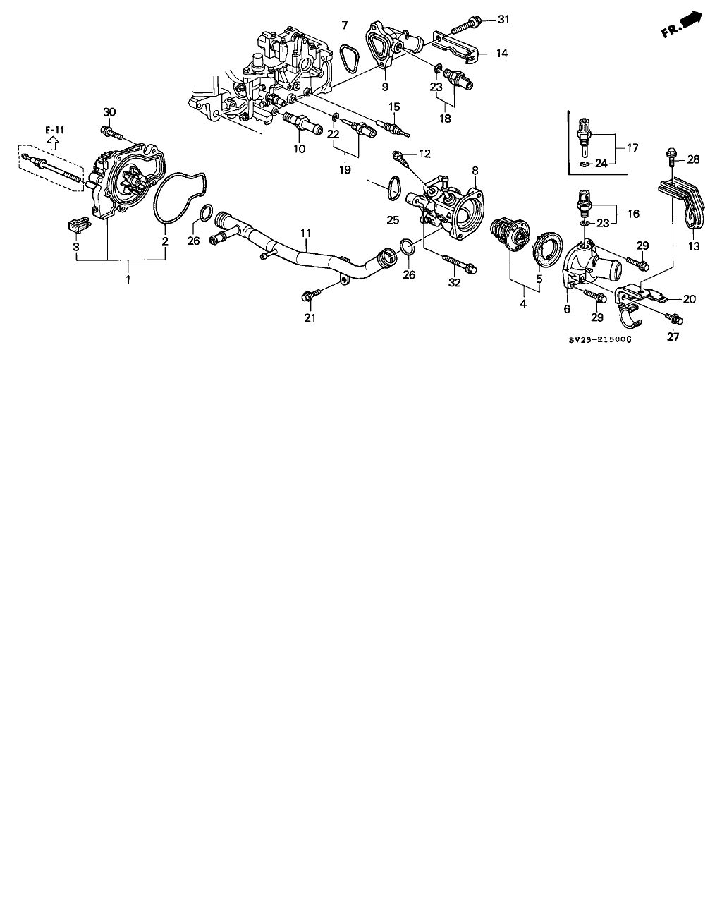 Honda 19301-P08-316 - Termostat, chladivo parts5.com