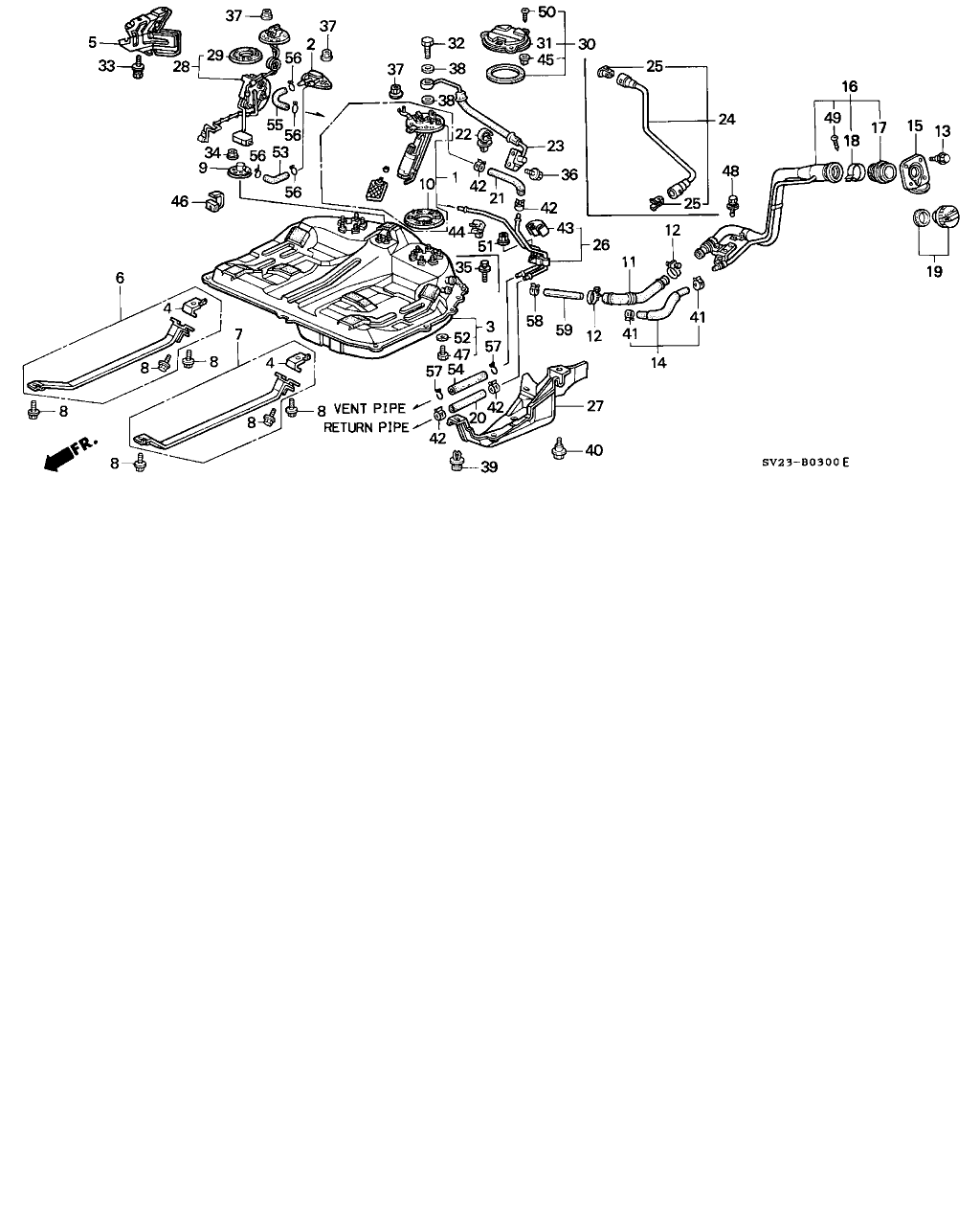 Honda 17040-SV1-A30 - Üzemanyag-szivattyú parts5.com