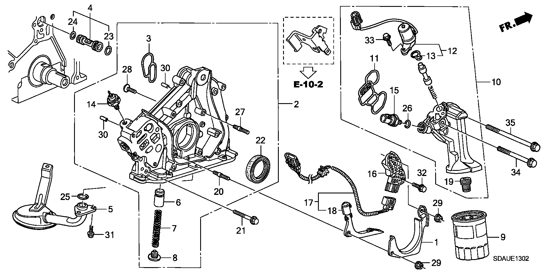 Honda 37240-PT0-023 - Czujnik, ciśnienie oleju parts5.com