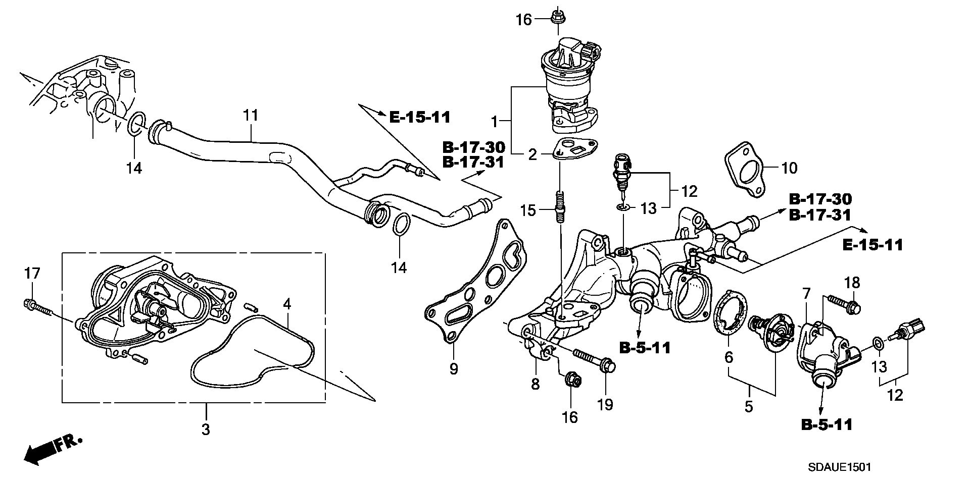 Honda 19301-P8E-A10 - Termostat, chladivo parts5.com