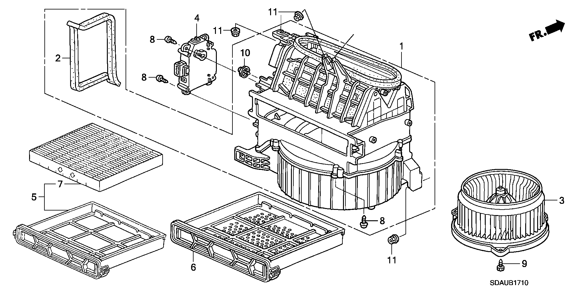 Honda 80292-SEA-003 - Φίλτρο, αέρας εσωτερικού χώρου parts5.com