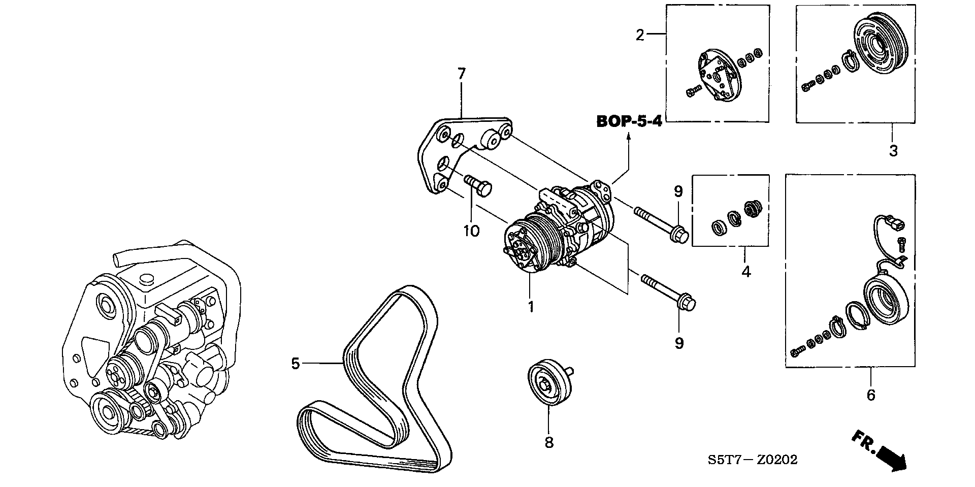 Honda 38920-PLZ-D00 - V-Ribbed Belt parts5.com