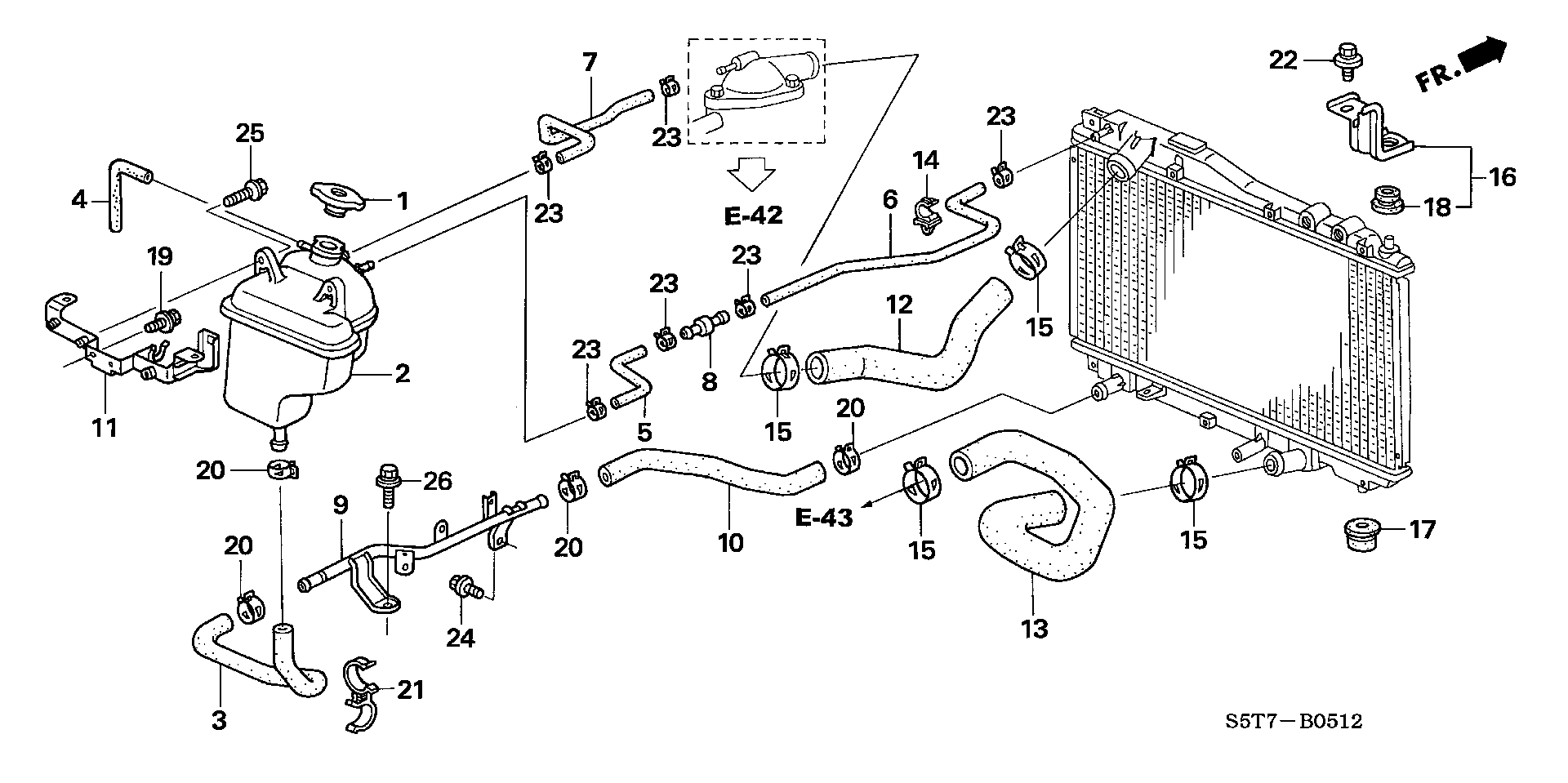 Honda 19045P1KE01 - Verschlussdeckel, Kühler parts5.com