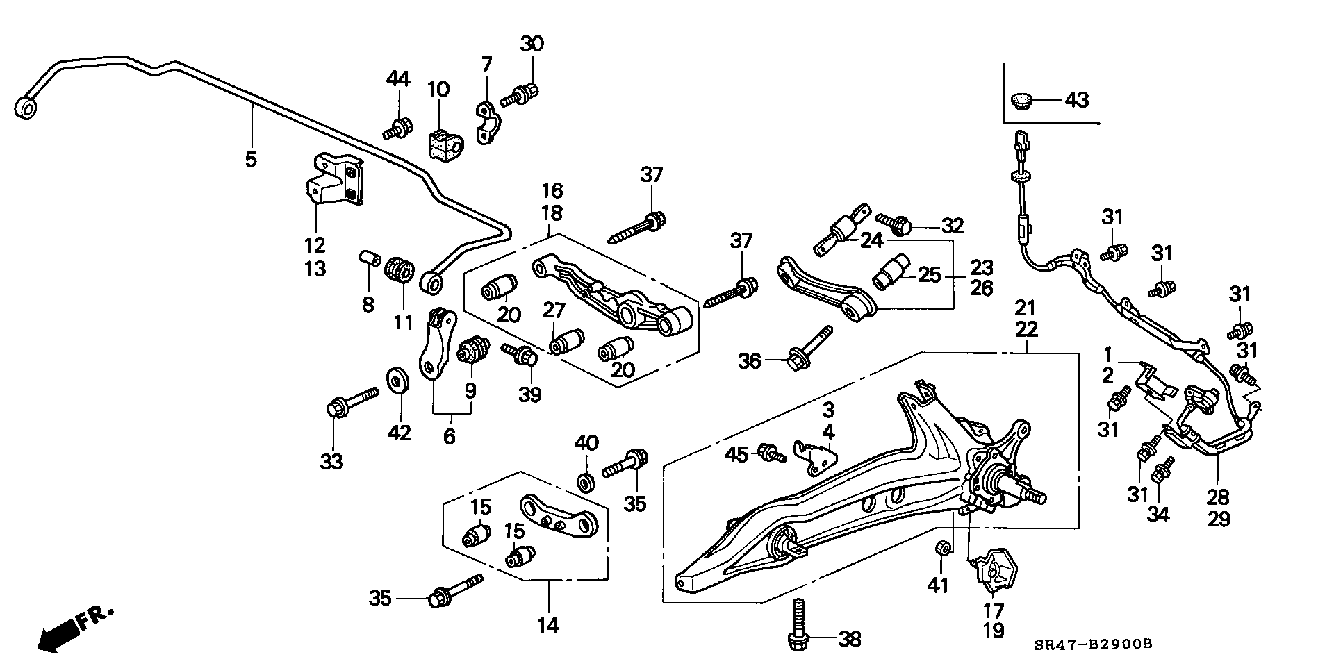 Honda #52400-SR3-000 - Track Control Arm parts5.com