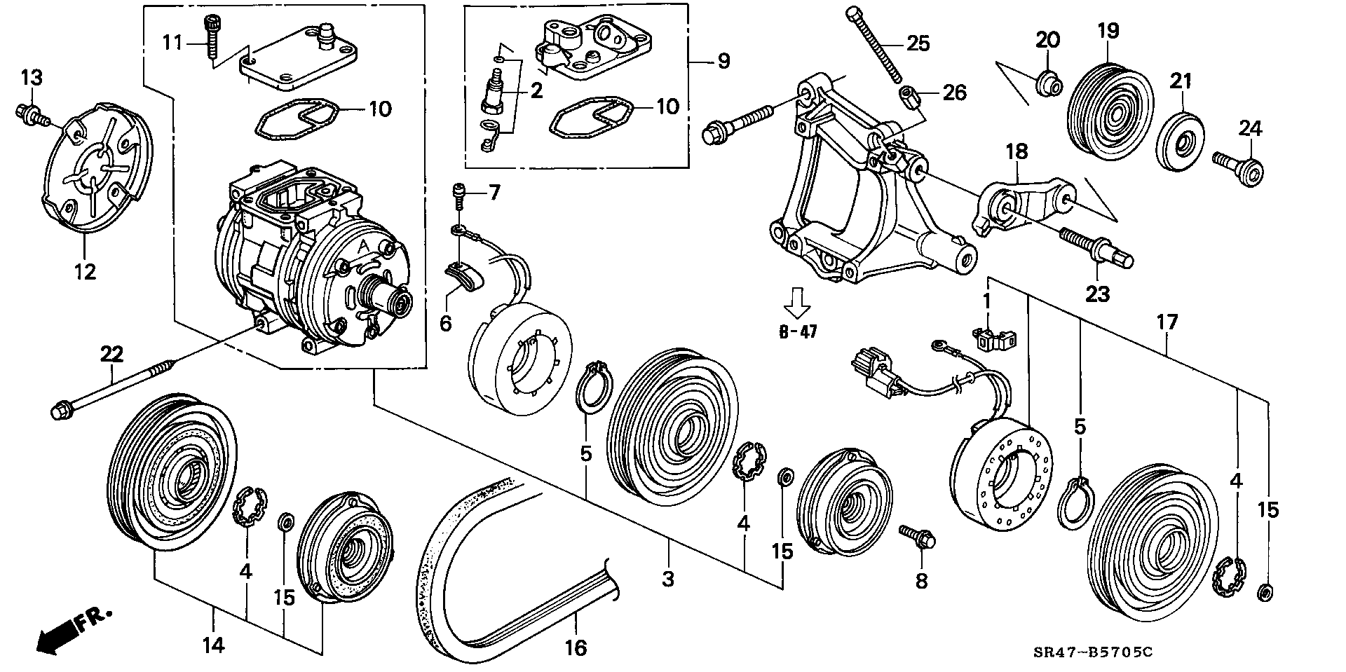 Honda 38920-PR3-003 - Ozubený klínový řemen parts5.com