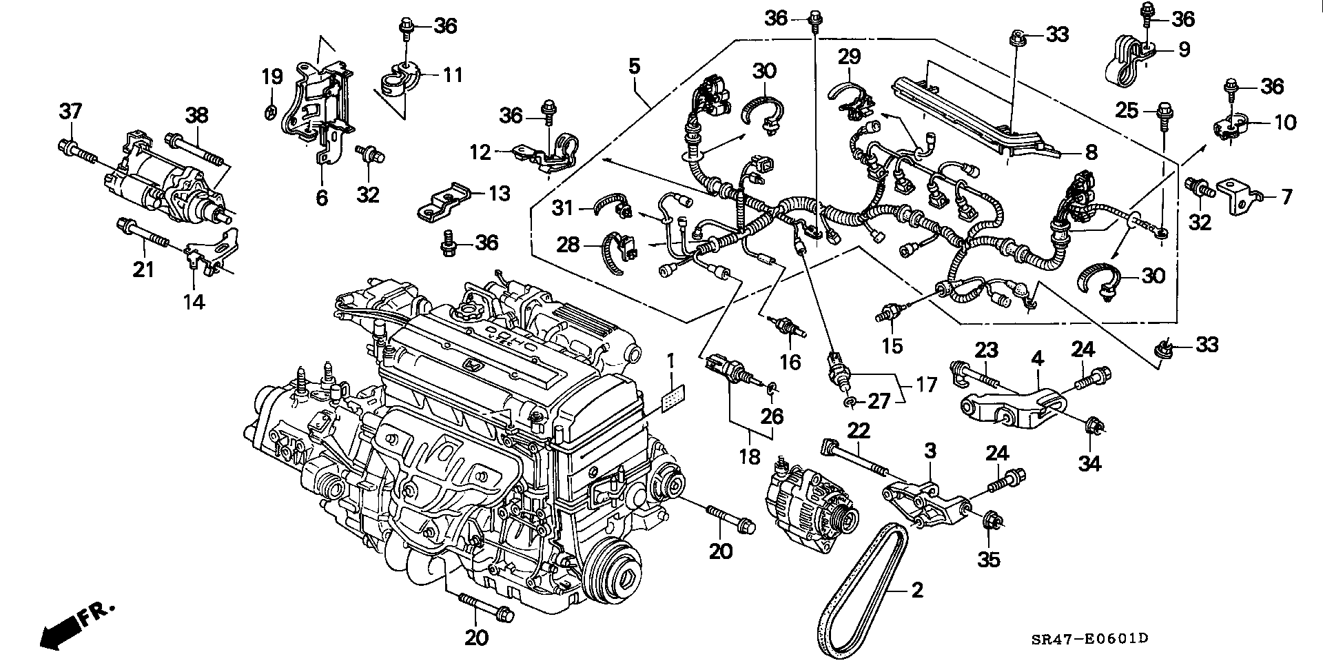 Honda 31110-PR4-A05 - Kanallı V kayışı parts5.com