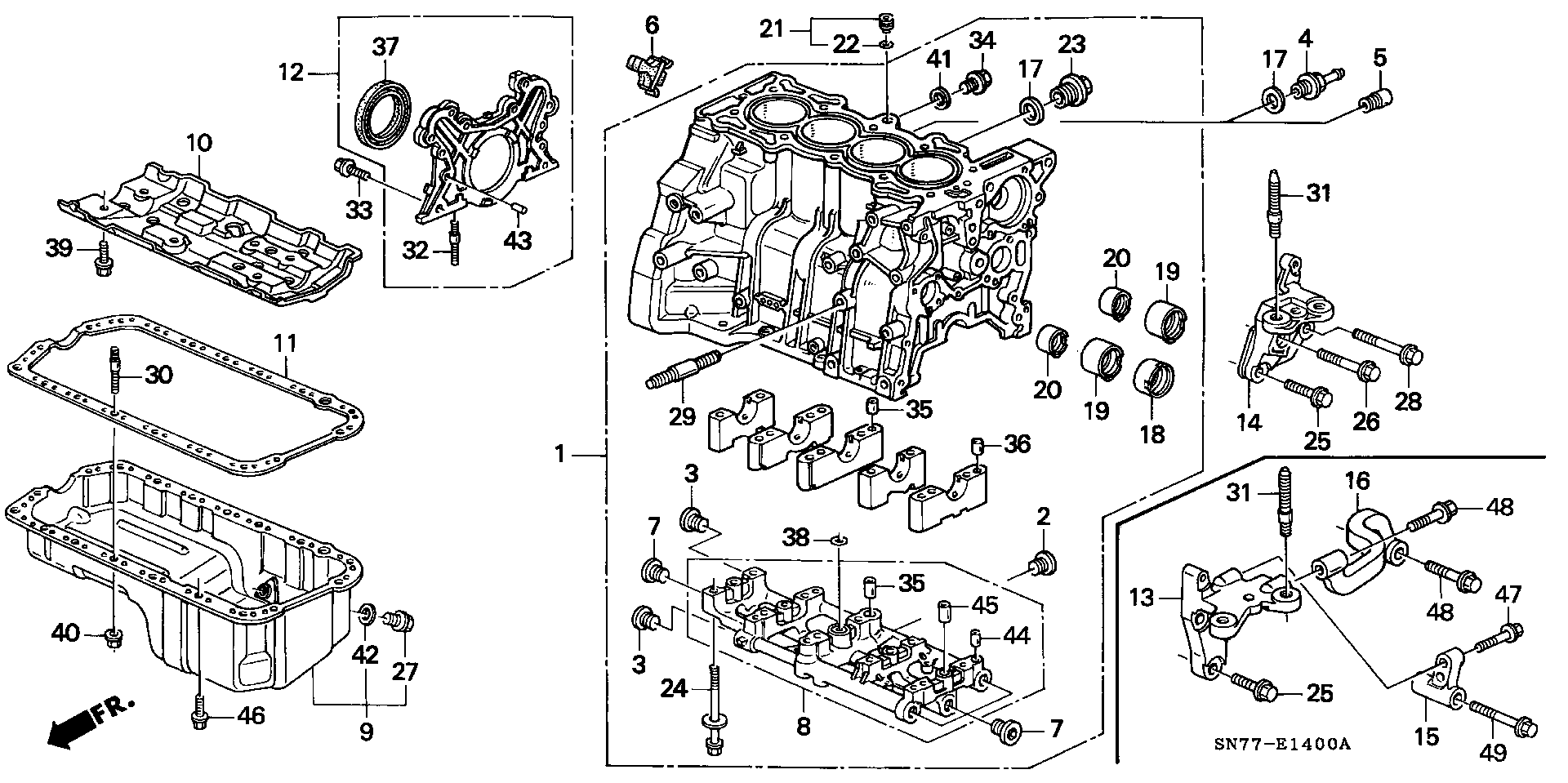 Honda 90009PH1000 - Navojni čep, karter parts5.com