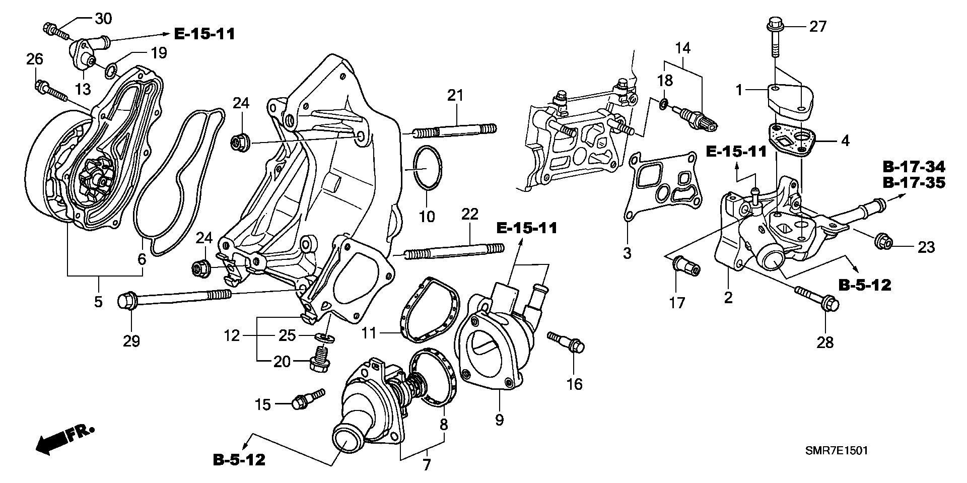 Honda 18714-RAA-A01 - Уплътнение, термостат parts5.com