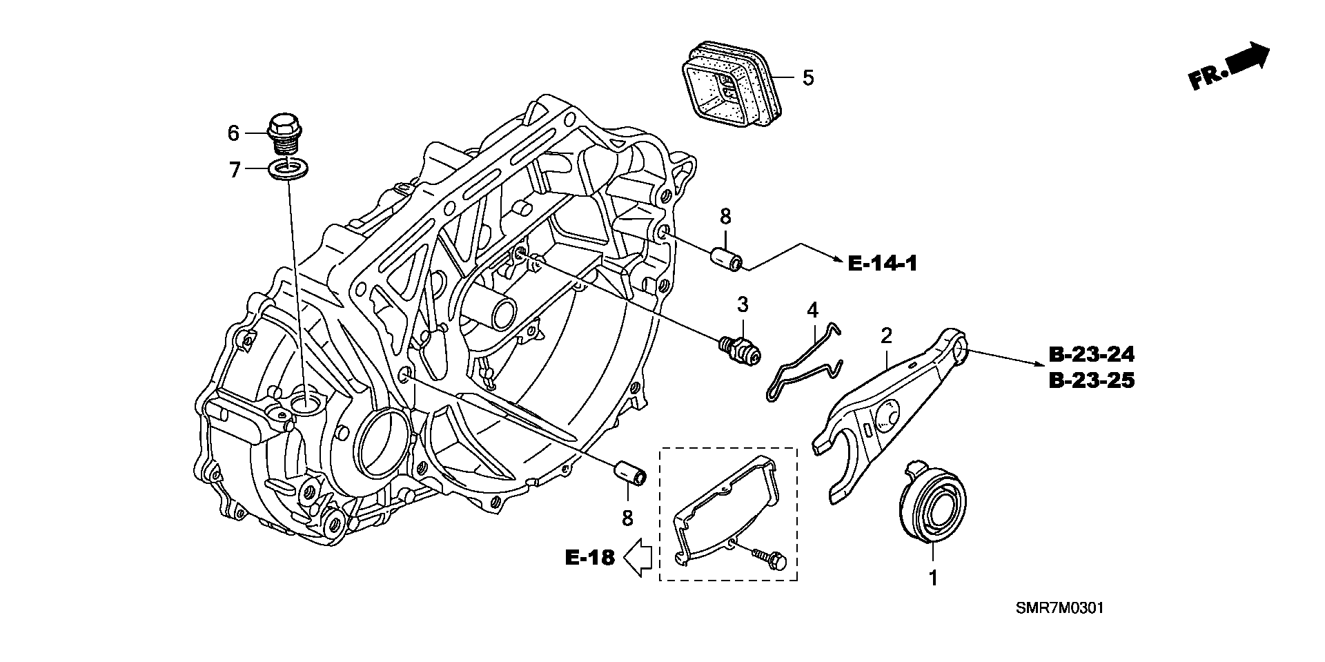 Honda 22810-RPN-003 - Vysouvací ložisko parts5.com