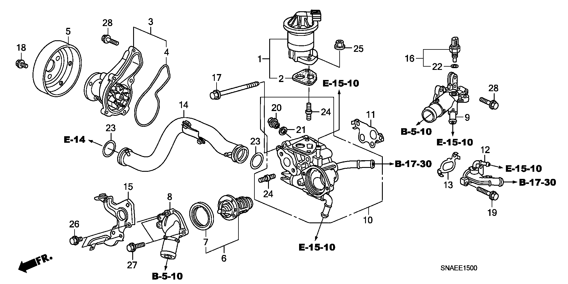 Honda 37870-PLC-004 - Senzor, temperatura rashladnog sredstva parts5.com