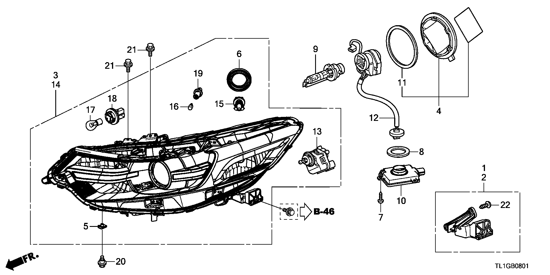 Honda 33116-SL0-003 - Zarnica, glavni zaromet parts5.com