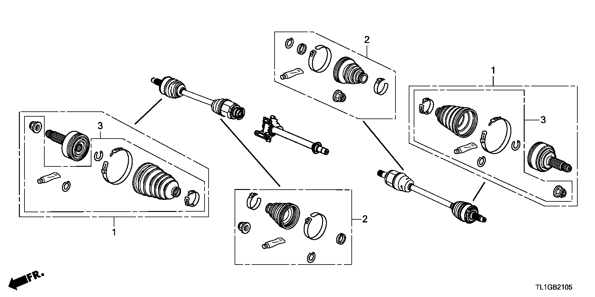 Honda 44018-TA0-A51 - Fuelle, árbol de transmisión parts5.com