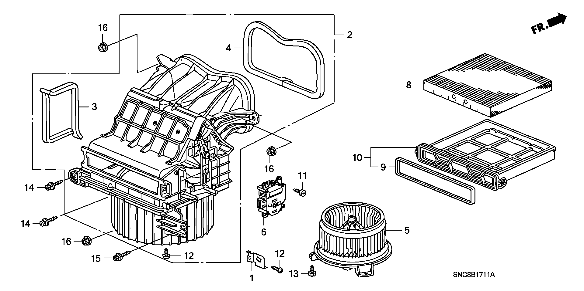 Honda 80291SEPH01 - Φίλτρο, αέρας εσωτερικού χώρου parts5.com