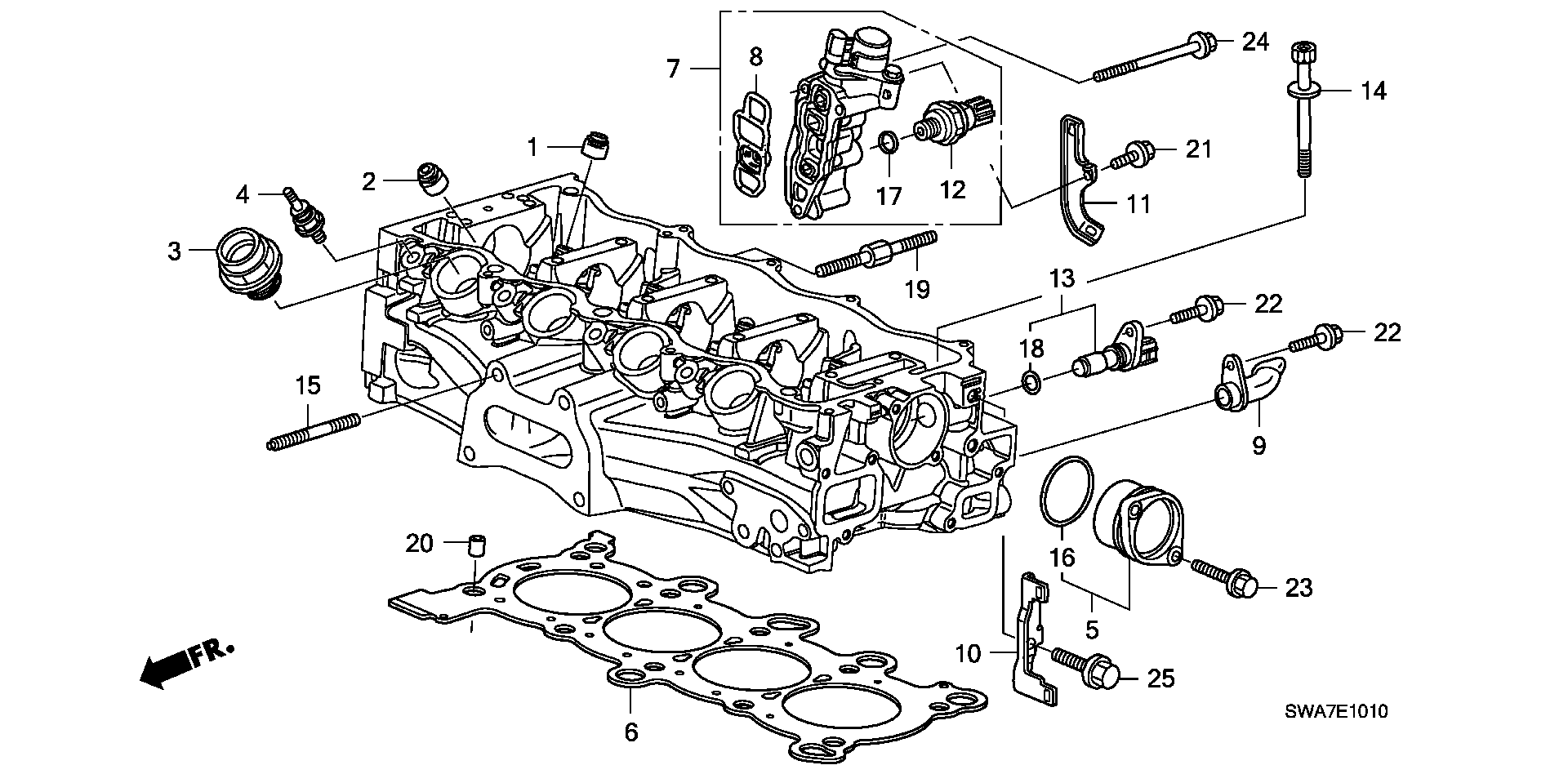 Honda 12211-P45-G01 - Гумичка на клапан, уплътн. пръстен, стъбло на кл. parts5.com