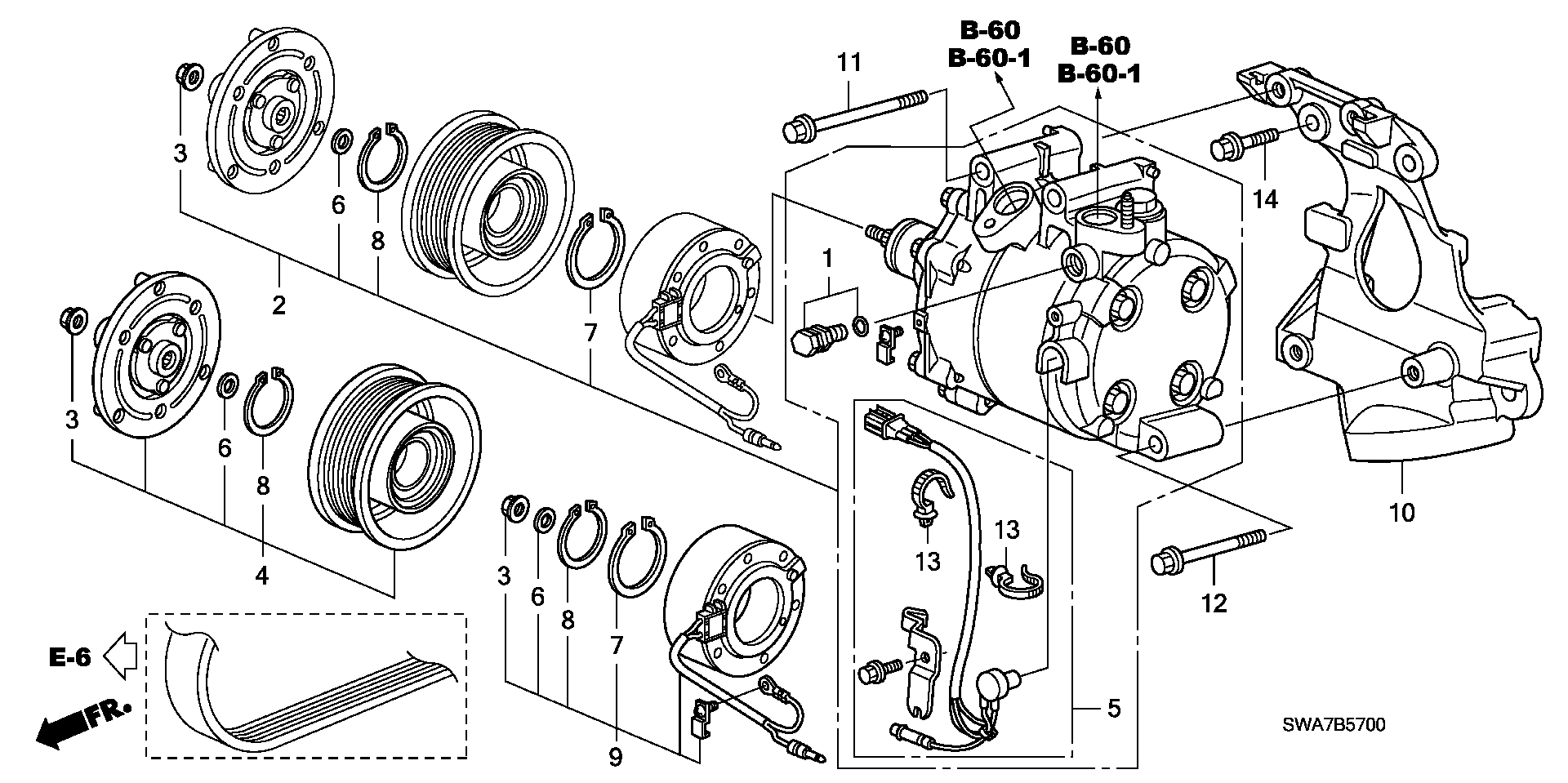 Honda 38 810 RZV G02 - Kompresor, klima-uređaj parts5.com