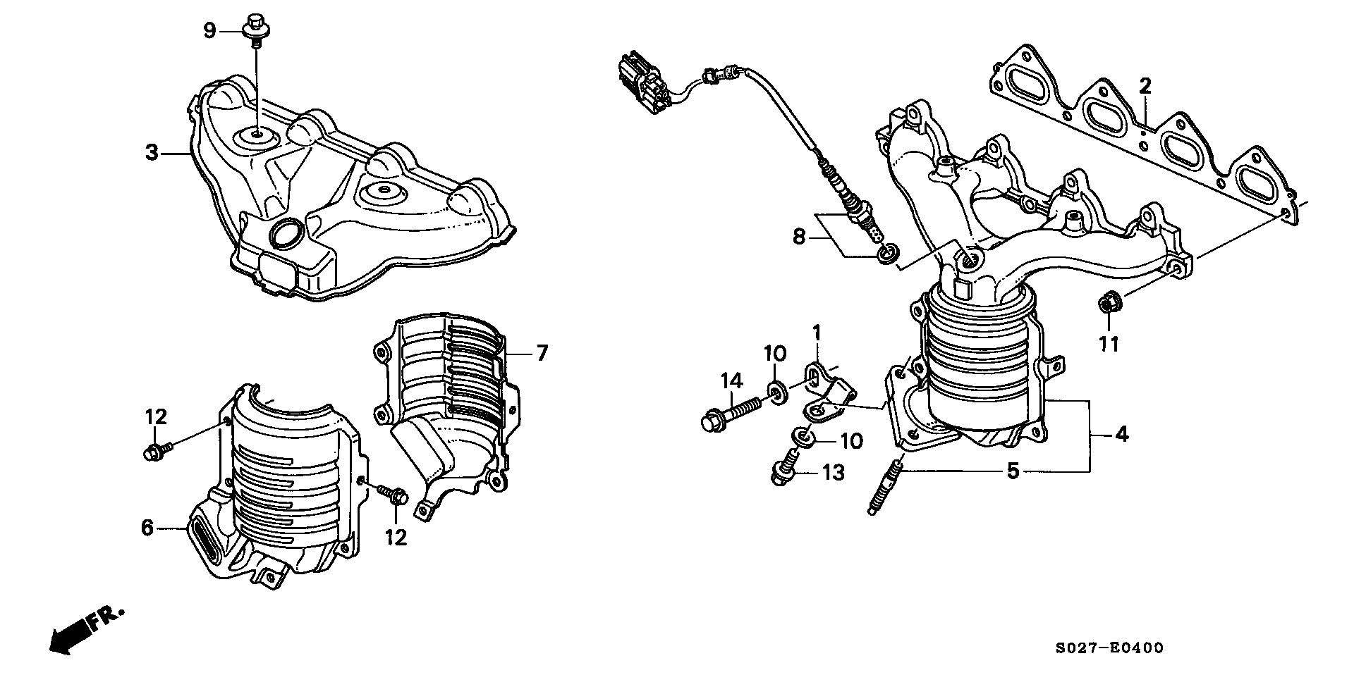 Honda 36531-P2E-A01 - Ламбда-сонда parts5.com