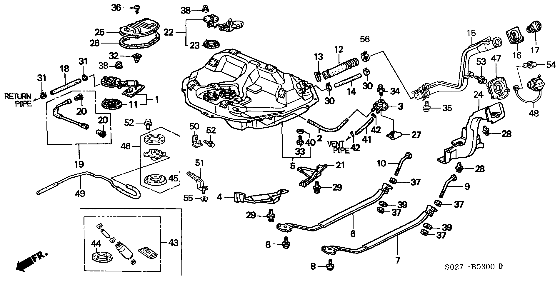 FORD 17040-S01-A30 - Горивна помпа parts5.com