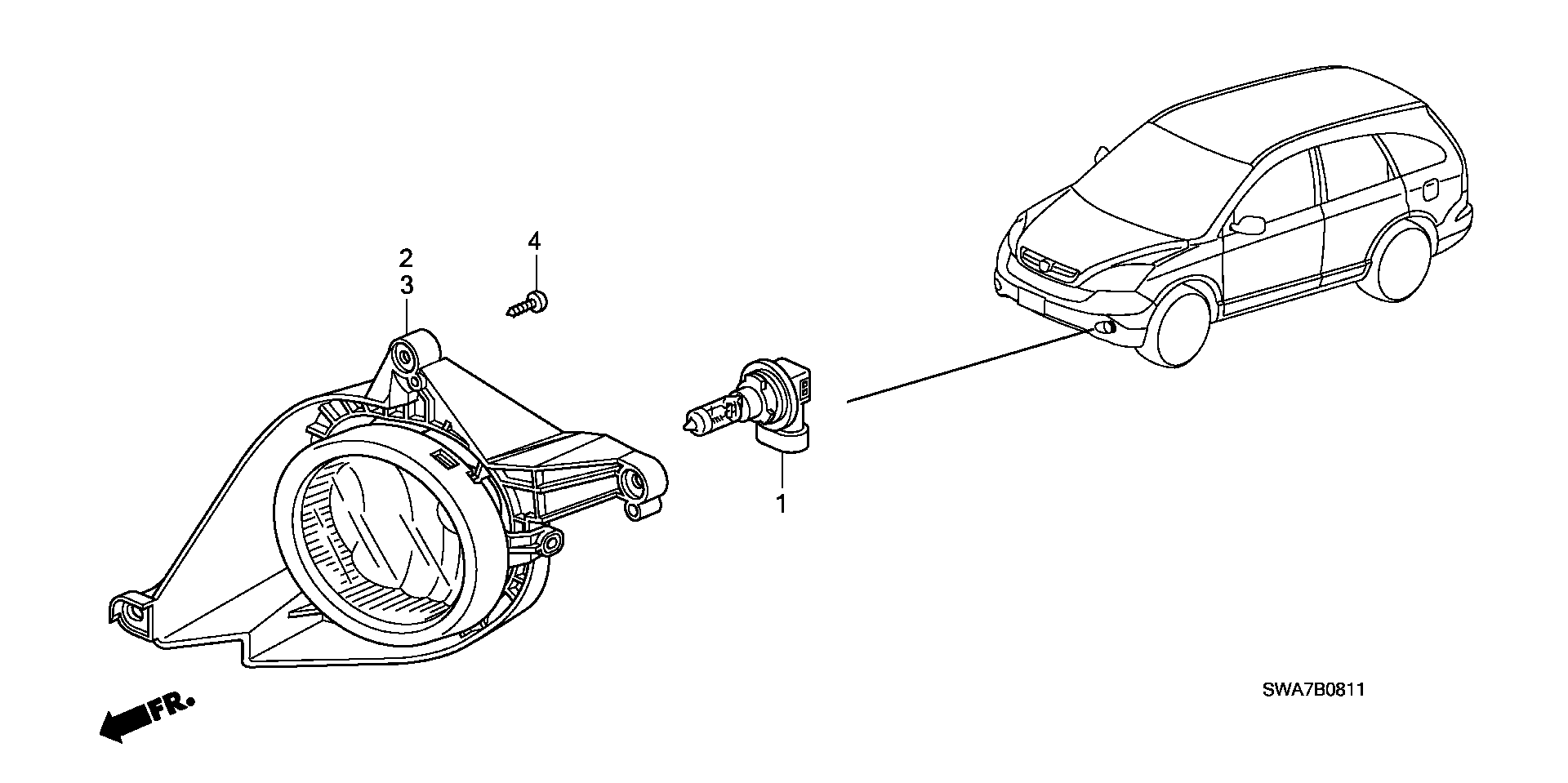 Honda 33165-SMG-E01 - Zarnica, zaromet za osvet. pri zavijanju parts5.com