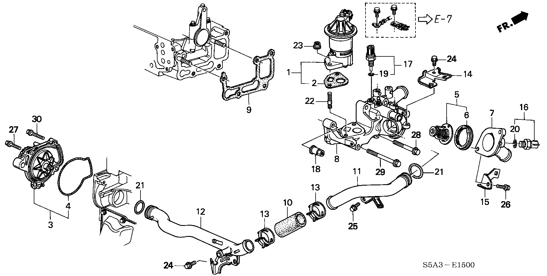 Honda 19 200 PLM A01 - Pumpa za vodu parts5.com