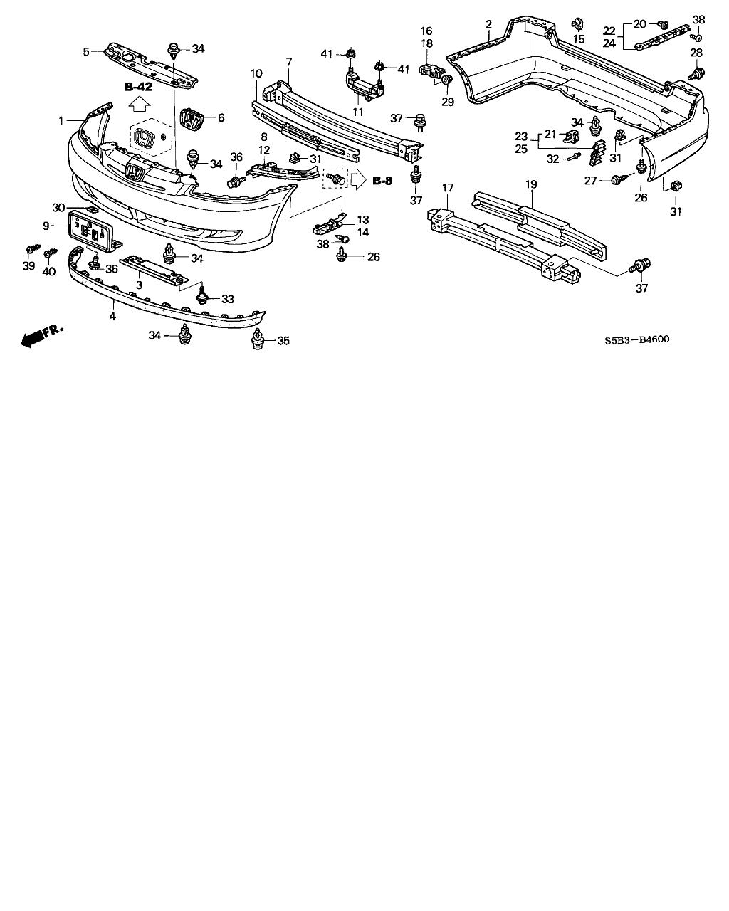 Honda 04715-S5A-A90ZZ - Odbojnik parts5.com