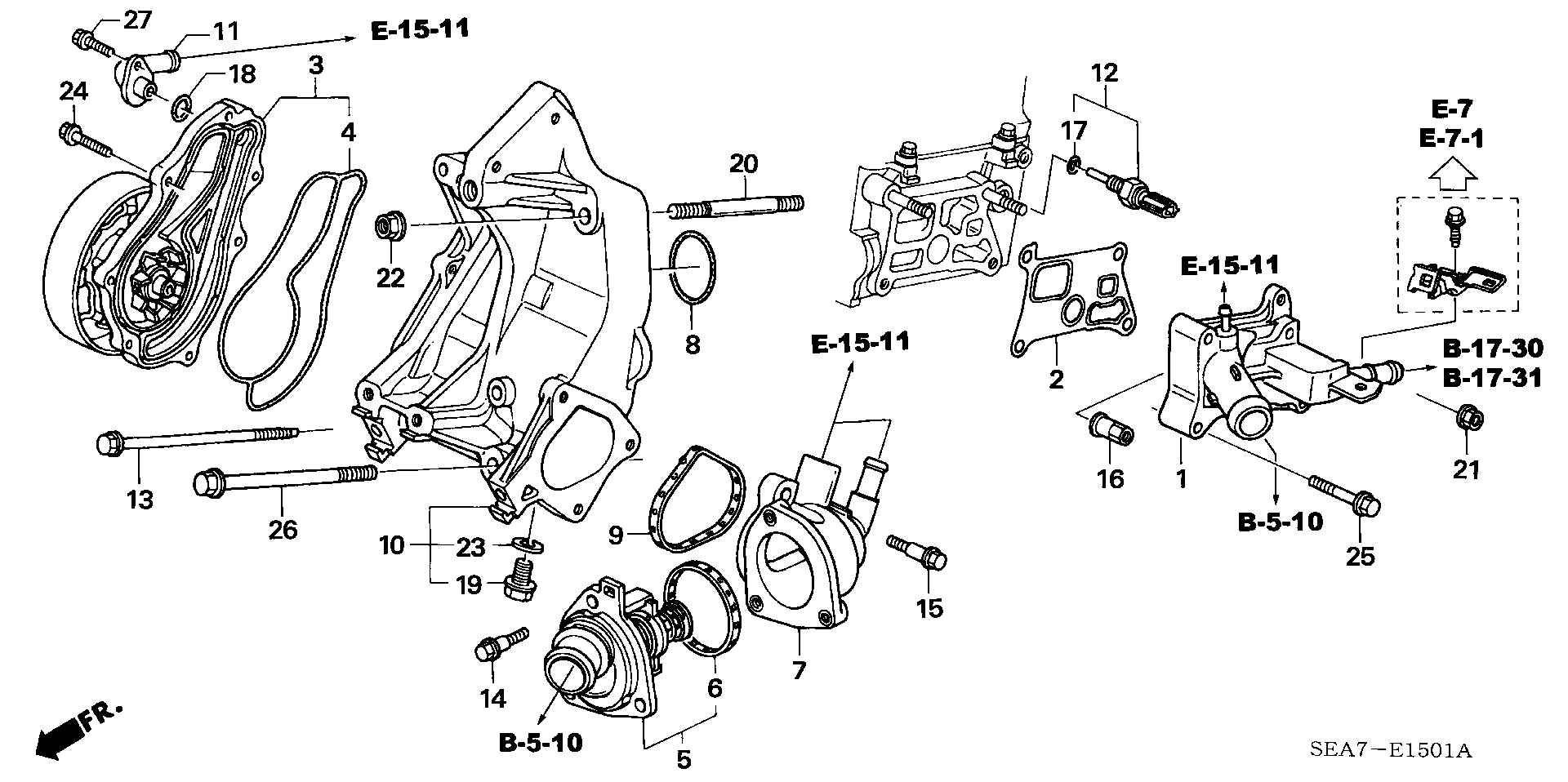 Honda 37870-PNA-003 - Snímač teploty chladiacej kvapaliny parts5.com