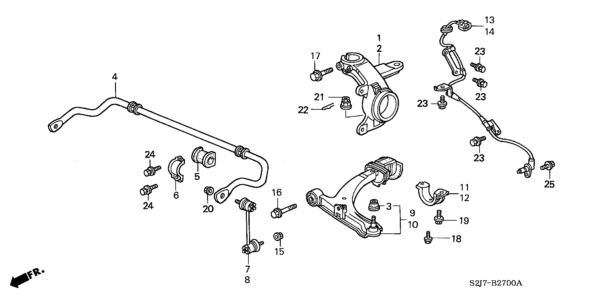 Honda 57450-S2H-952 - Andur, rattapöörete arv parts5.com