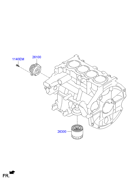 KIA 2630002502 - Oil Filter parts5.com