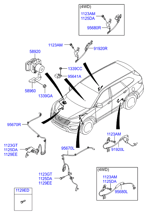 KIA 956702W000 - Sensor, revoluciones de la rueda parts5.com