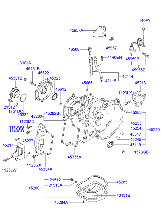 KIA 21512-21010 - Kierretulppa, öljypohja parts5.com