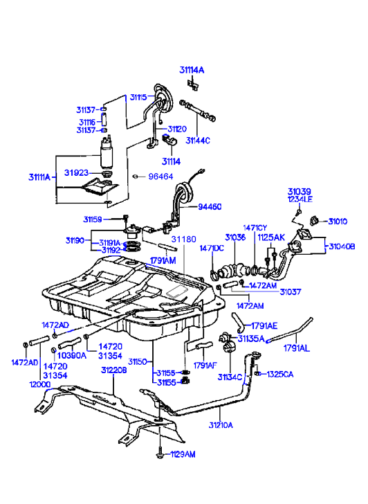 TOYOTA 3111137200 - Pump assy - fuel parts5.com