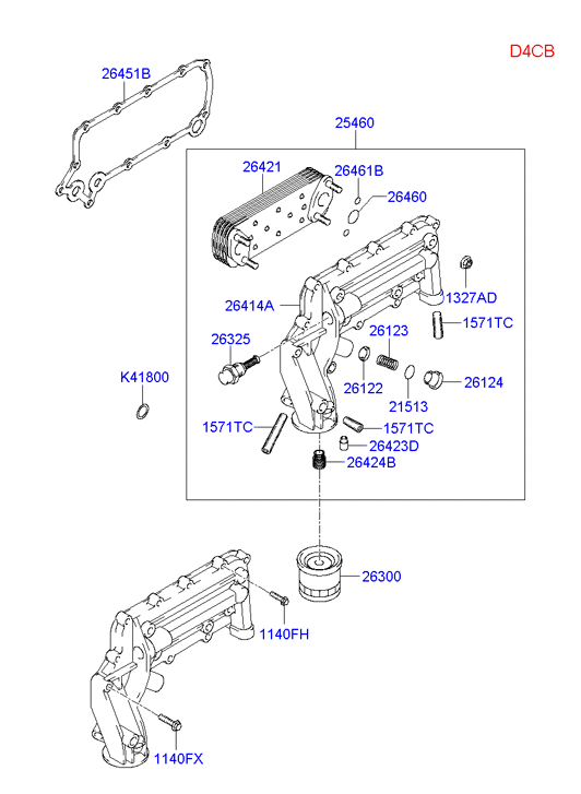 KIA 264514A200 - Tesnilka parts5.com