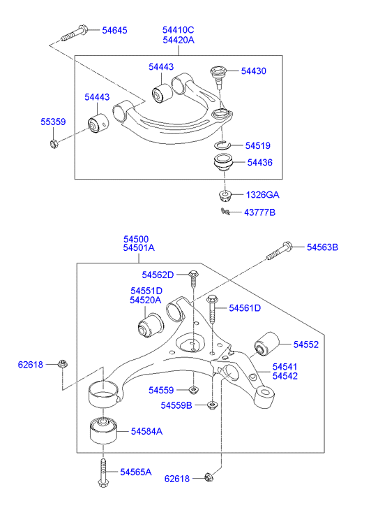 Hyundai 54430-3F600 - Tie Rod End parts5.com