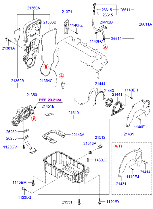 KIA 21512 23001 - Tapón roscado, colector de aceite parts5.com