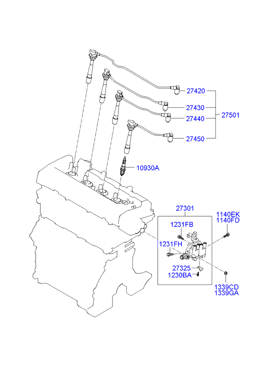 Hyundai 18826-11101 - Bujii parts5.com