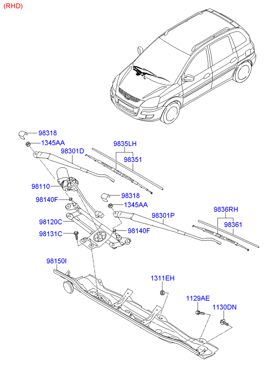 Hyundai 9835017000 - Limpiaparabrisas parts5.com