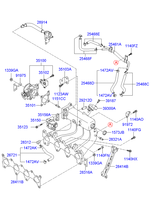 Hyundai 35170-22600 - Sensor, throttle position parts5.com