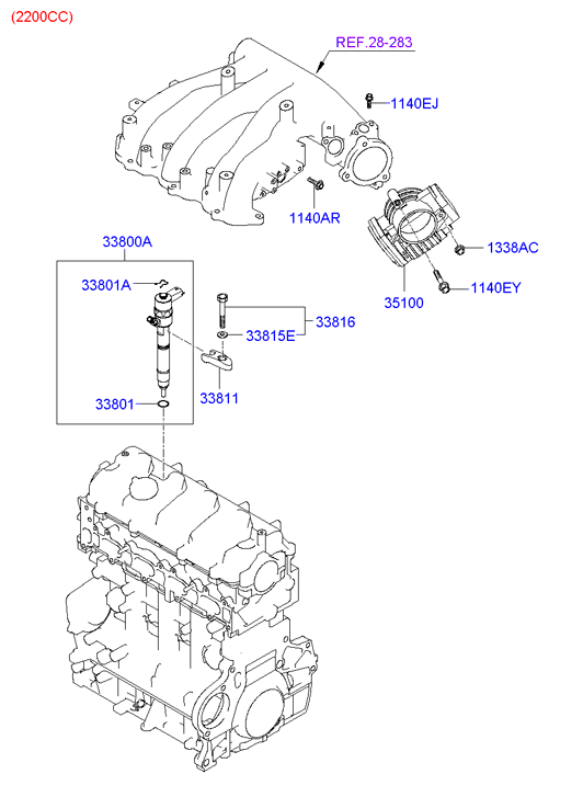 Hyundai 33818-27000 - Dichtring, Düsenschacht parts5.com