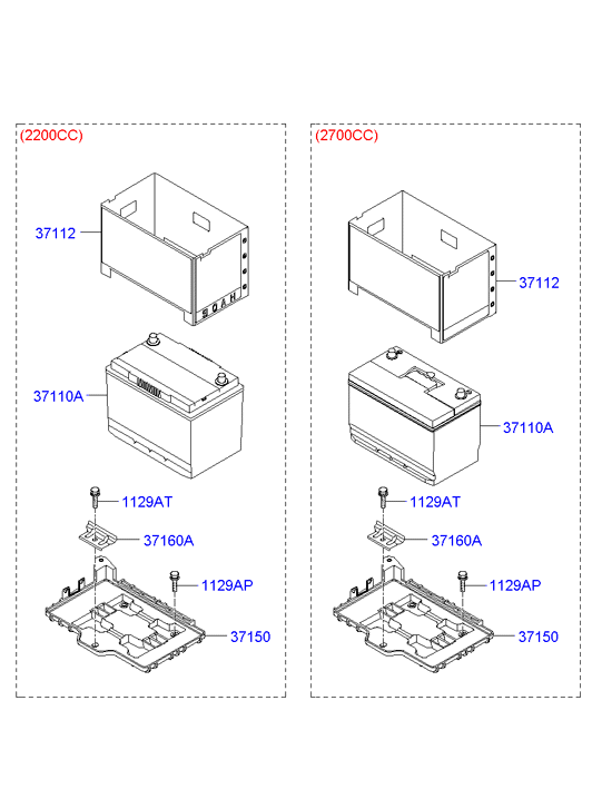 KIA 371103K300 - Starterbatterie parts5.com