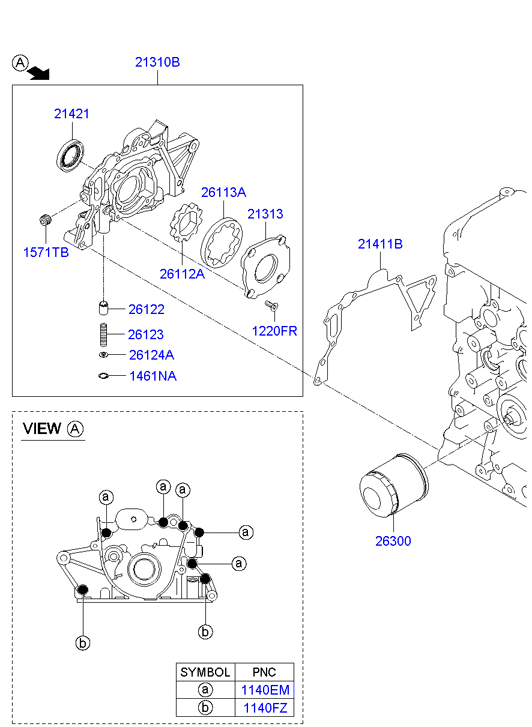 Mitsubishi 2630002750 - Olejový filtr parts5.com