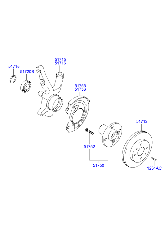 Hyundai 5171225061 - Disc frana parts5.com